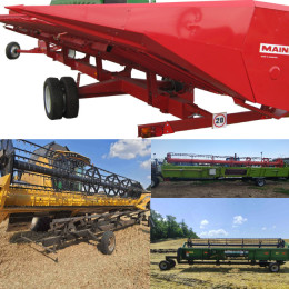 Візок для транспортування жатки