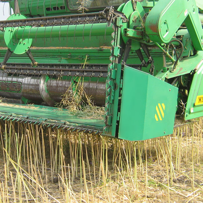 Пристосування для збору ріпаку - ріпаковий стіл:принцип роботи